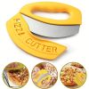 Pizza Knife; Knife; Equipped With Sharp Stainless Steel Blade; Easy To Clean; Is Also A Safe Pizza Slicing Machine; With The Blade Cover