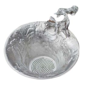 Tin Plum Branch Tea Strainer Handmade Goldfish Tea Infuser Chinese Style Tea Filter Kung Fu Tea Accessory,Silver