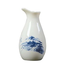 Ceramic Japanese Sake Pot Porcelain Sake Bottle Traditional Liquor Wine Jug #08