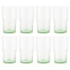 Better Homes & Gardens Clear Green Glass, Glassware, 8 Pack, 15 oz