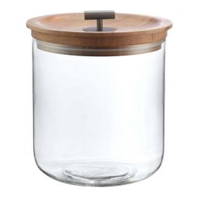 Better Homes & Gardens Clear Glass Ice Bucket with Silver Stainless Steel Tongs