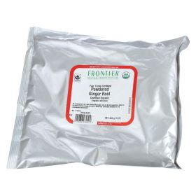 Frontier Herb Ginger Root Organic Fair Trade Certified Powder Ground - Single Bulk Item - 1lb