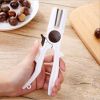 Nut Opener Reusable Stainless Steel Walnut Cracker Kitchen Gadget Tool for Walnut Chestnut Nut Cracker with Safety Lock