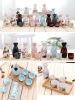 5 Pcs Ceramic Japanese Sake Set Traditional 1 Tokkuri Bottle & 4 Ochoko Cups [H]