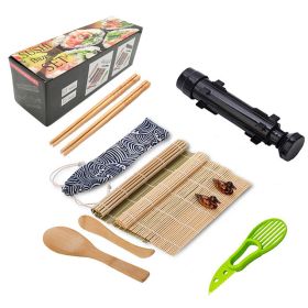 Sushi Roll Mat Making Tool Household (Color: black)