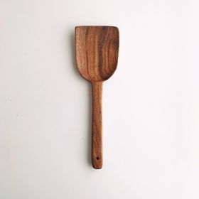 Korean Kitchen Utensils Cooking Ladel (Option: Teak Small Square Shovel)