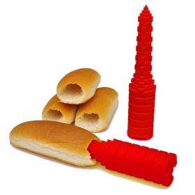 Leak-proof Hot Dog Hamburger Artifact (Color: Red)