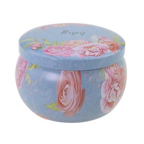 Popular Ethnic Style Aromatherapy Jar Candle Tinplate Wedding Candy Gift Box Round Tea Universal Packaging Box (Option: C124 Empty Can)