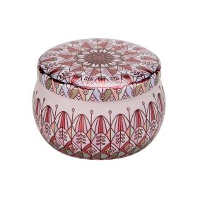 Popular Ethnic Style Aromatherapy Jar Candle Tinplate Wedding Candy Gift Box Round Tea Universal Packaging Box (Option: C90 Empty Can)