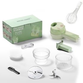 Multifunctional Household Slice Electric Garlic Pounding Chopper (Option: 3 Generation Plus Egg Beater)