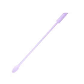 Double Ended Mini Silicone Scraper Spoon (Option: Purple Medium Single)