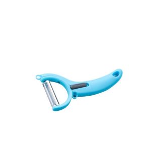 Rotatable Blade Peeler Swivel Blade Multi-Functional Peeler for Fruits Vegetables Potato Carrots Pairing Knife Kitchen Gadget Tool (Color: blue peeler)