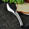 Food Serving Tongs Stainless Steel Premium Metal Ergonomic