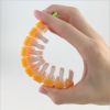 Bendable Carrot Shape Cleaning Brush Fruit and Vegetable Cleaning Brush Reusable and Durable Kitchen Cleaner Tool