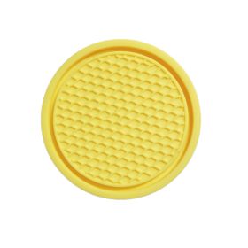 Cross-border Car Coaster A Large Number Of Spot Car PVC Heat Insulation Non-slip Mat Car Water Cup Mat (Option: Yellow-2PCS)